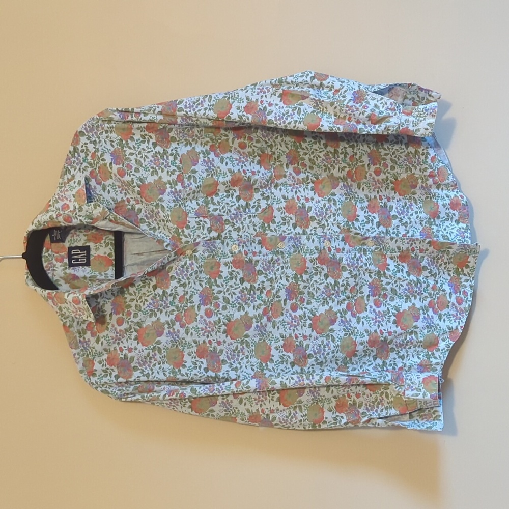 Vintage GAP Floral Cotton Button Down shirt